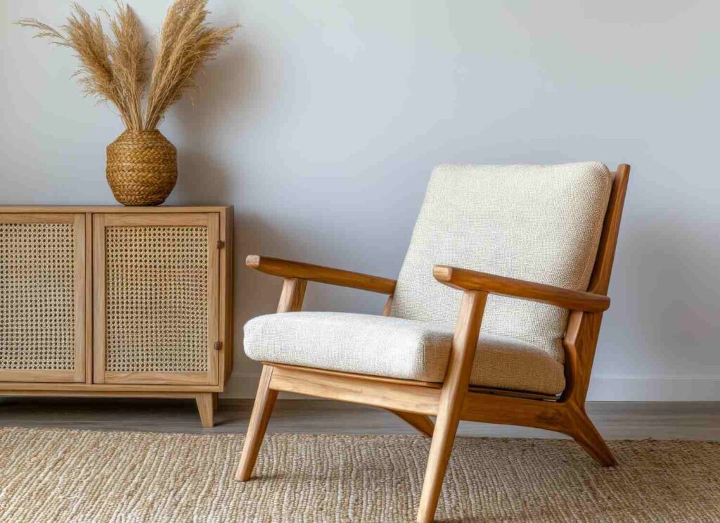 Fauteuil lounge en bois scandinave - fauteuil design Made in Design