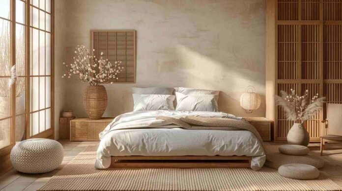 deco chambre adulte style Japandi