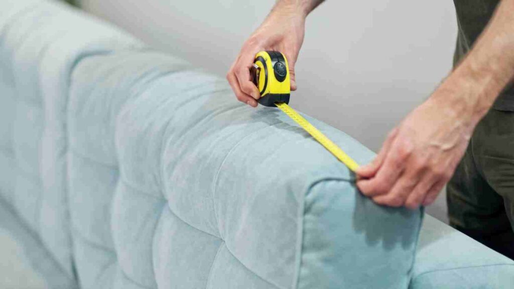 mesurer canapé d’angle pour une housse de canapé d'angle
